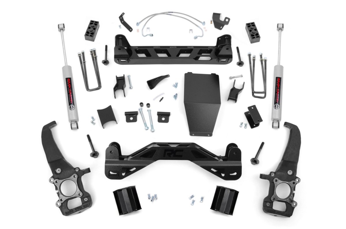 Ford F-150 Suspension Lift Kit - Front + Rear - Rough Country - 4 Inch - '04-'08